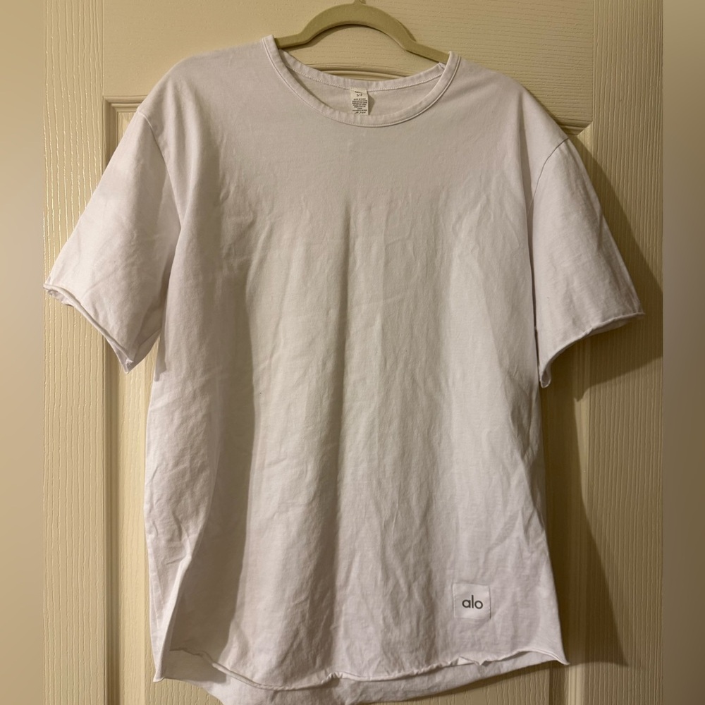 ALO Yoga White Short Sleeve Tee